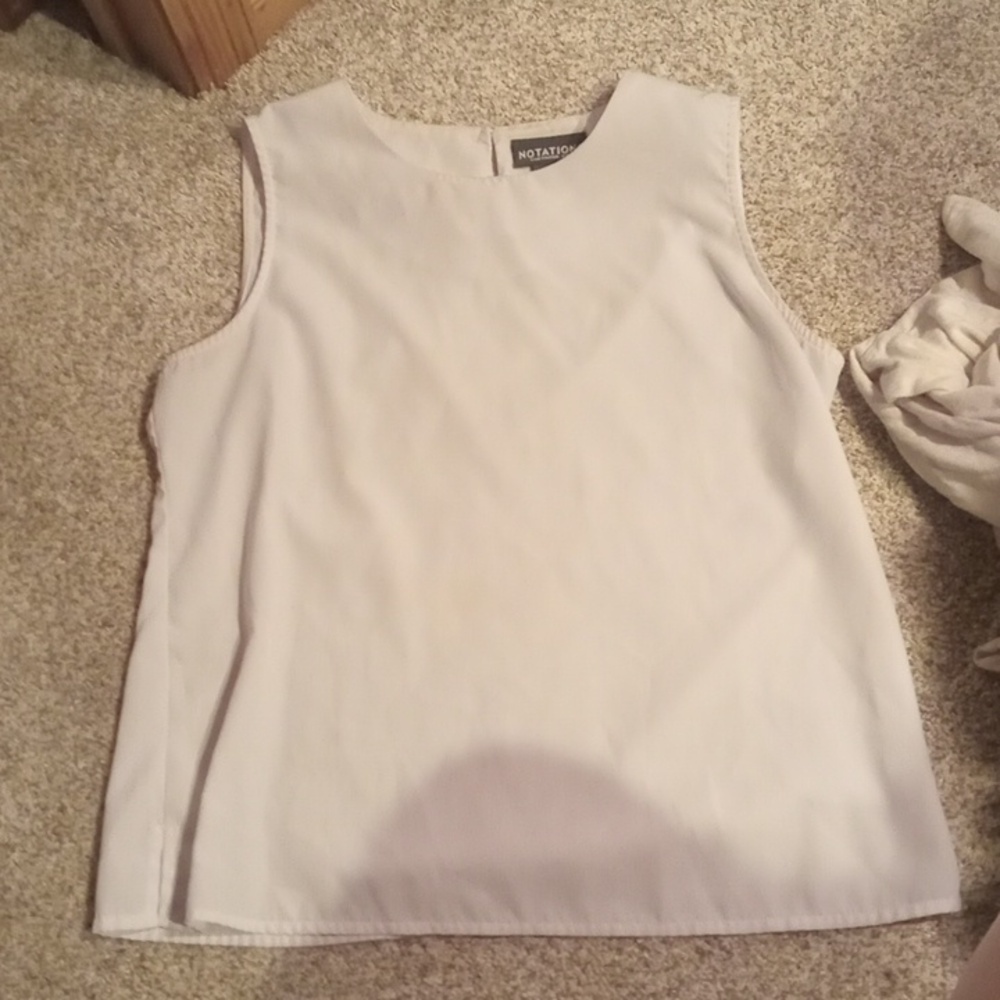 White tank top blouse